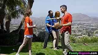 Stepdad Teaches Teen 18+ Baseball Then Fucks Her Perky Pussy