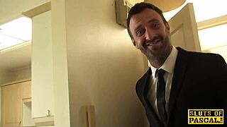 Stalking British Submissive Gets Throat Fucked Rough In Stockings!