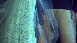 they kick off with romantic bj under gazebo then she rides cowgirl wild