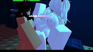 Roblox slut's big ass tits kept begging for deeper pounding no matter how rough it got