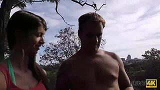 imagine this slut loving anal cash fuck outdoors with her old man?