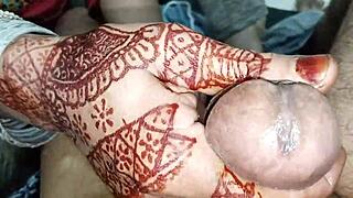 muslim mistress massages servant's cock with dirty hindi talk