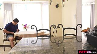 naughty petite stepsis deepthroats rides big cock doggy cowgirl for cam fans