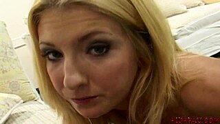 Horny Blonde Housewife Vivian Sucks Big Cock And Fucks For Cash