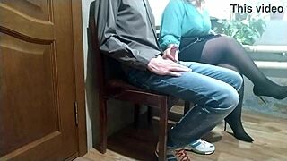 Mature Milf In Miniskirt Helps Stranger Cum Publicly Outdoors