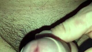 alex from sweetlightcouple jerks his cock and blasts cum everywhere