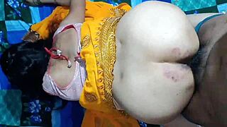 indian bride's tight pussy stretched first time doggystyle bedroom dirty hindi talk creampie closeup