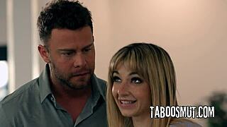 i can't believe my pervy stepdad's pounding his bully stepdaughter's tight pussy doggystyle and cowgirl ughh