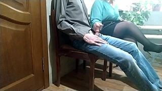 Mature Milf In Miniskirt Helps Stranger Cum Publicly Outdoors