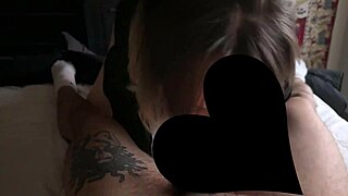 sweet goth girl with glasses deepthroats huge bbc while daddy caresses her petite body