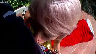 whoa nicky wayne's rocking high heels for that deep anal assfucking gaping and massive cumshot outdoor 😈👠🍑💦