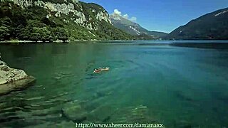 damn, taking a full nude bath and fucking in an italian lake... brazilian damiana gets wild voyeur style ep 9!