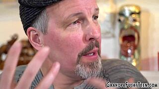 i love grandpa pounding my teen holes doggystyle blowjob cum mouth