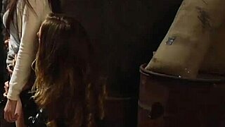 hey slave bent over tied up take that strapon orgasm from mistress