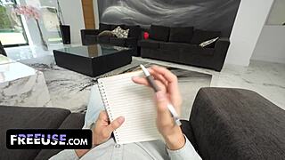 step mom offers first time sex lessons if i focus on her big tits