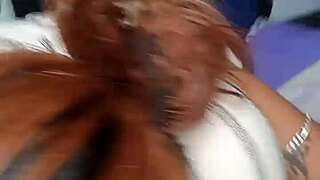 secretly sucking huge cock deep without getting caught