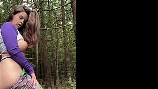 Wow Busty Flexible Milf Undresses Outdoor Solo!