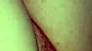 Skinny wife moans wildly as husband stuffs her shaved pussy in hotel