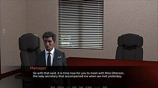 Lingerie-clad big ass tempts with executive roleplay service invitation