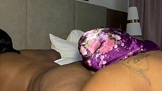 my girlfriend spreads her huge ebony ass cheeks wide for me to worship lick and kiss her tight asshole deep