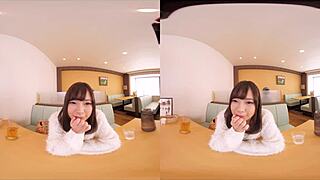 vr cosplay: family diner exposure play... boyfriend makes her flash tits, swap to slutty lingerie, toy orgasms, full anal view, raw creampie positions!!