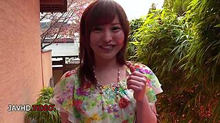 Naughty Japanese JAV Star Teases Small Tits with Vibrator Toy Action