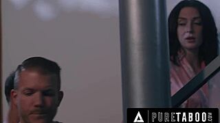 desperate charlotte sins bends over for big cock double penetration creampie threesome