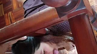 i got stuck n my young 18+ stepmom housewife got fucked hard