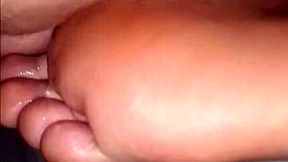 Girlfriend's soles get licked and sucked by fetish friend toes action