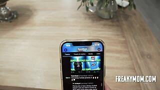 I tricked my blindfolded stepmom into hot cheating fuck without her knowing