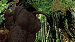 Grandmother seduces massive minotaur in old woman's monstrous encounter