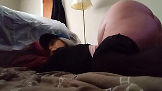 neighbors big booty granny gilf bends over living room floor fuck