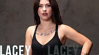 hot latina babe strips lingerie in workout, flashing big ass and tits 🔥🍑