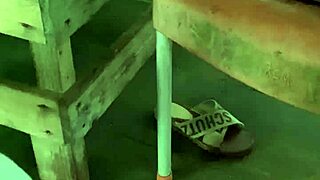 Slim waist bitch flashes puffy pussy at crowded beach