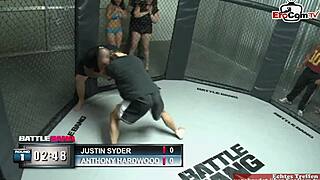 chubby brunette big tits slut fucks fighter