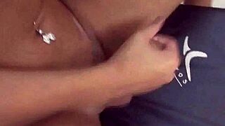 Latina shemale tugs her throbbing cock hard by the sparkling pool