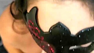 Latina Zoey B kneels for her man's massive cock blowjob.