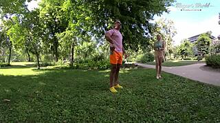 whoa, busty babe joins hot threesome pounding 😍 big tits bouncing everywhere!