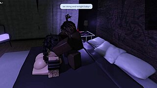 Roblox Goth Slut Bent Over for BBC Deepthroat and Rough Assfucking