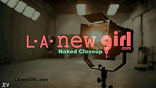 Stunning Brunette Model Strips Petite Body Teasing Daddy in Sexy Photoshoot Interview