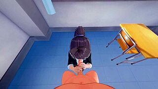 i'm pounding sae chabashira's tight ass doggystyle in classroom creampie bliss