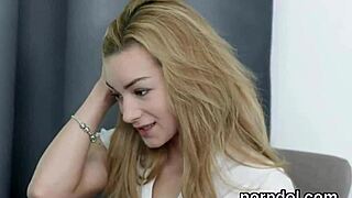 Young Natural Beauty Teased Hard by Older Lecturer's Poke