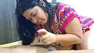 cheating curvy wife bounces on stepson's thick cock