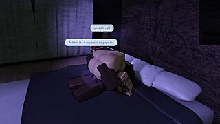 Roblox Goth Slut Bent Over for BBC Deepthroat and Rough Assfucking