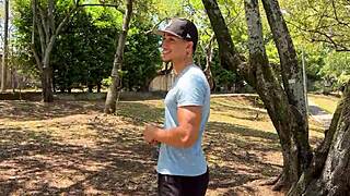 colombian babe screams as stranger creampies her tight pussy outdoors in wild fuck