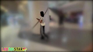 Holy shit I pick up this tiny 18yo ladyboy at the mall for wild fun!