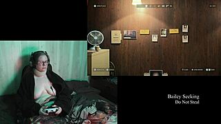 Naked Alan Wake 2 playthrough hits part 13 with big tits on display