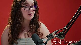 innocent nerd leana lovings hides wild pornstar secrets in casting