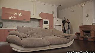 perky neighbor teen bent over for casual pounding session