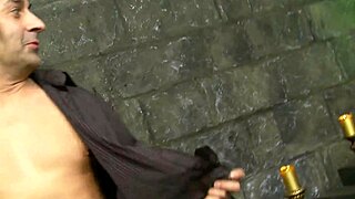 bound housewife dominated in intense femdom gangbang orgy rough pussy play